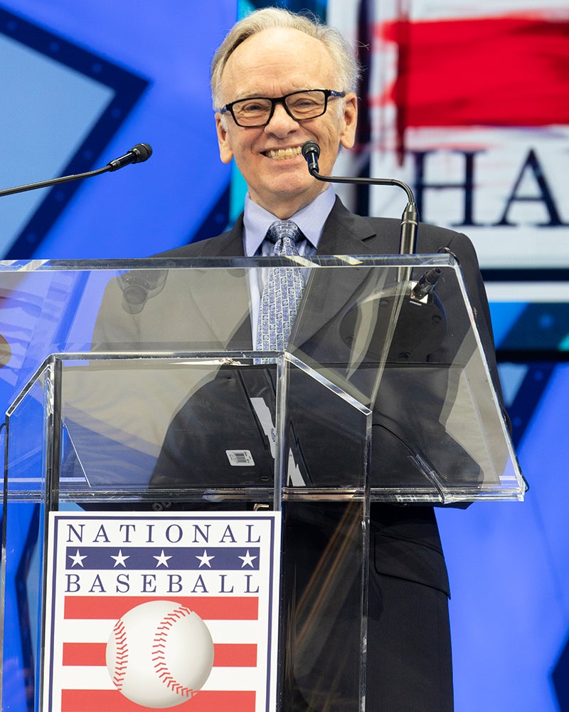 Thomas Boswell speaks during 2025 Hall of Fame Awards Presentation