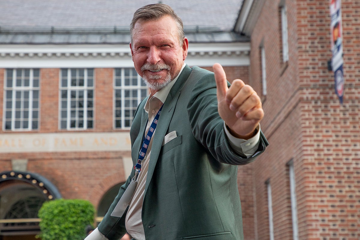 Randy Johnson at Parade of Legends