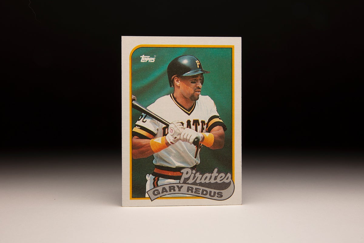 Front of 1989 Topps Gary Redus card