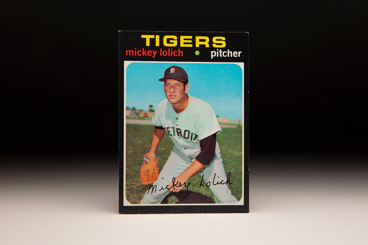 Front of 1971 Topps Mickey Lolich card