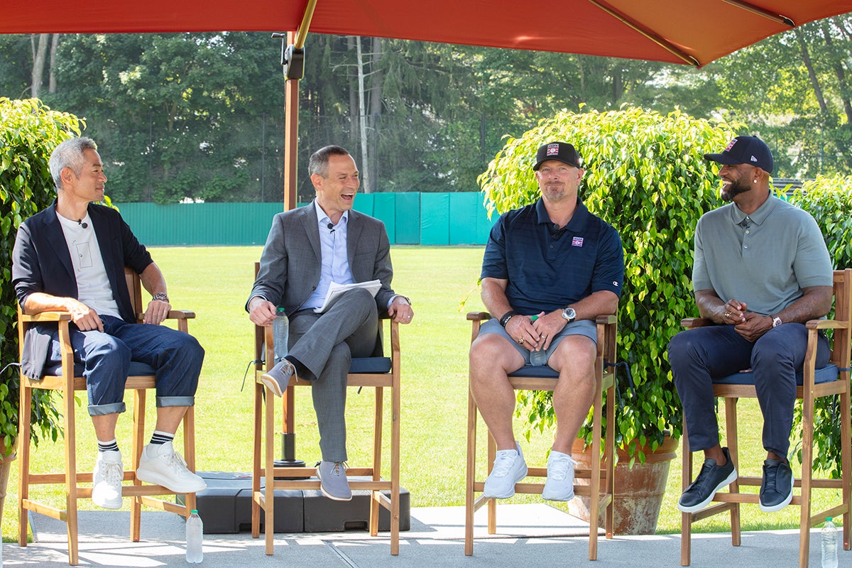 Ichiro Suzuki, Jon Morosi, Billy Wagner and CC Sabathia at The Road to Cooperstown Live