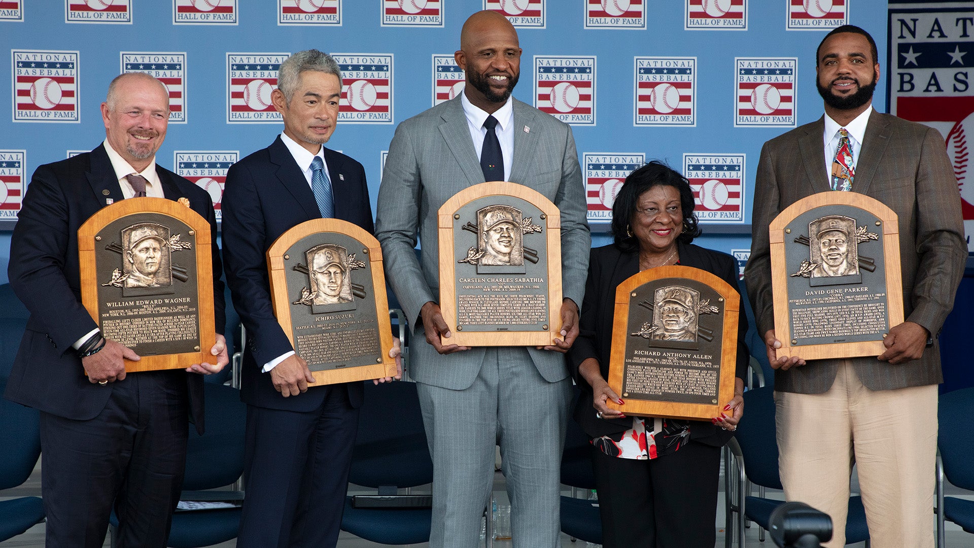 Billy Wagner, Ichiro Suzuki, CC Sabathia, Willa Allen and David Parker II