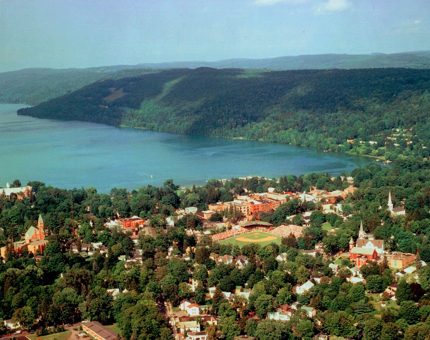 Aerial view of Cooperstown