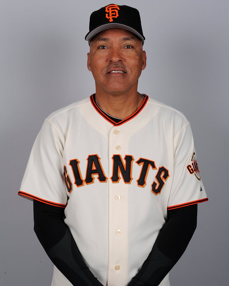Head and shoulders portrait of Henry Cotto in Giants uniform