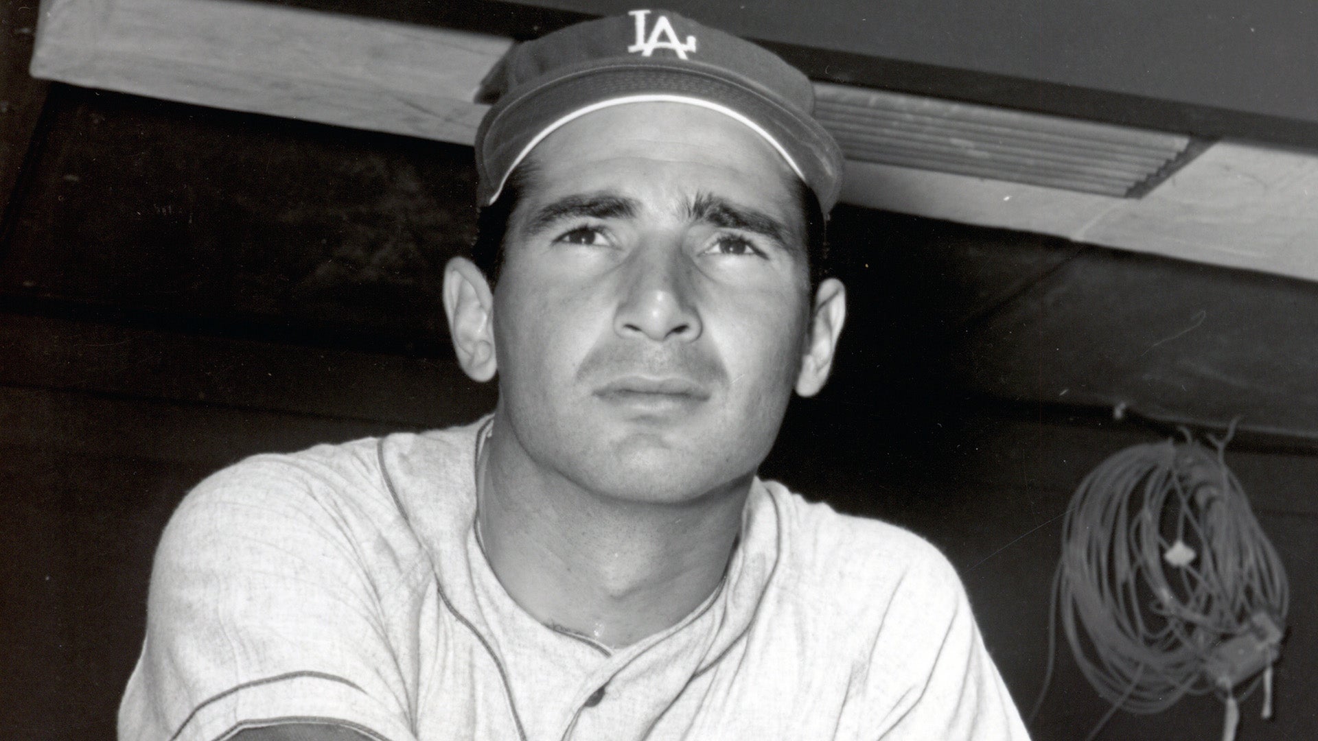 Sandy Koufax in Los Angeles cap