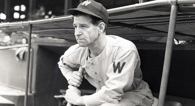 Bucky Harris in the dugout