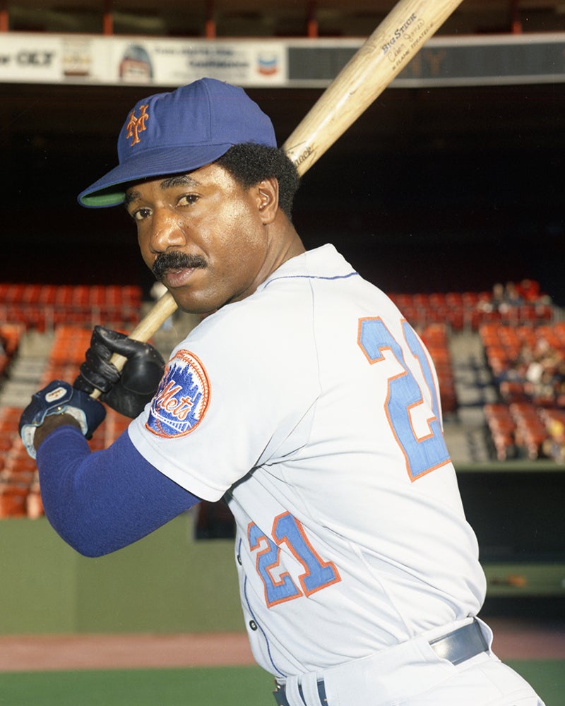 Batting portrait of Cleon Jones in New York uniform