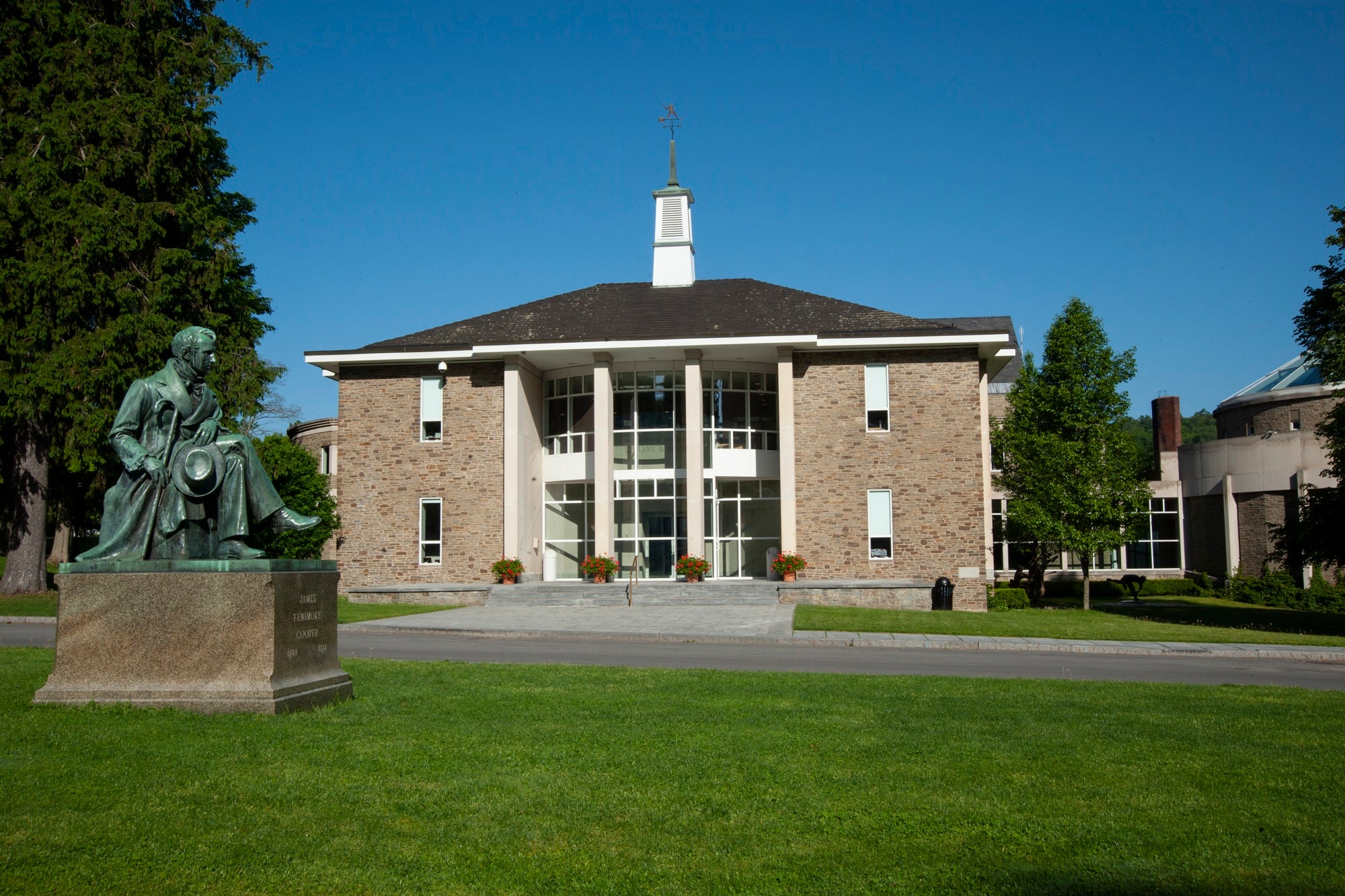 The Hall of Fame Library as viewed from Cooper Park
