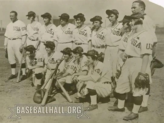 A team photograph of the Philadelphia Bobbies taken in 1926 during their trip to Japan. 