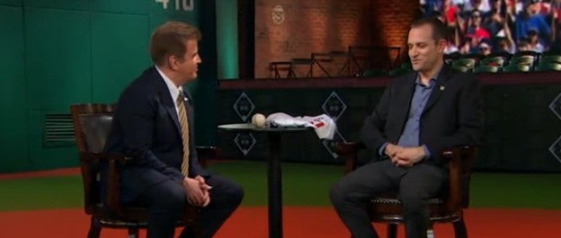 Brian Kenny and Josh Rawitch in Studio 42 at the MLB Network