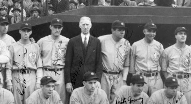 The American team on the 1934 tour to Japan