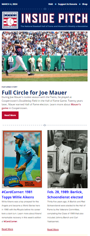 Image of the Inside Pitch ENews Letter